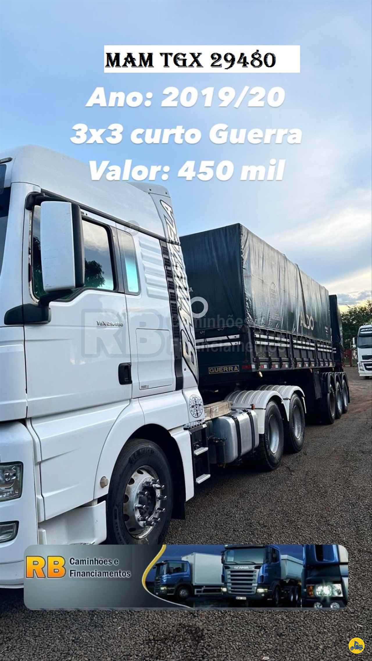 CAMINHAO MAN TGX 29 480 Graneleiro Cavalo 6x4 RB Caminhões & Financiamentos ARAGUARI MINAS GERAIS MG